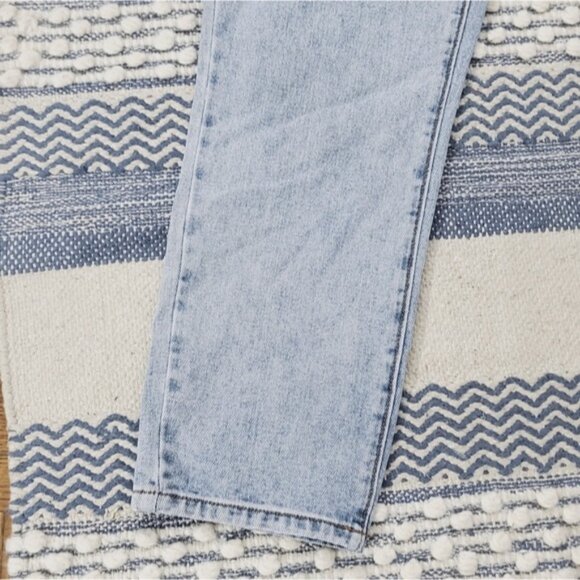 GUESS Vintage High Rise Straight Fit Jeans Ankle Fit- Light Blue- US30 - Picture 3 of 9